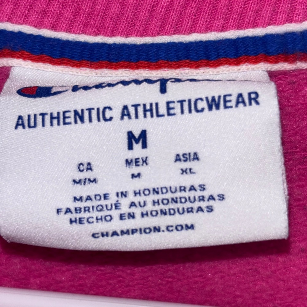 Champion Pink Sporty Athleisure Sweatshirt Womens Medium - Picture 4 of 8